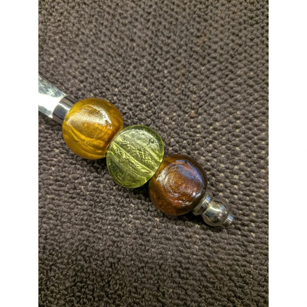Artisanal Glass Bead Cheese Spreader Set of 2 -‎ Boho-Chic Charcuterie